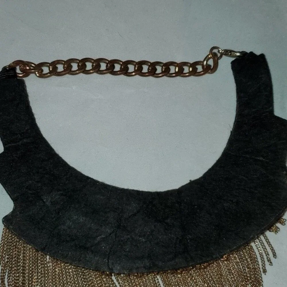 Gold Beaded‎ Chain Necklace
